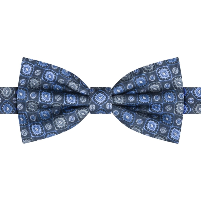 Mucha klasyczna granatowa wzorki