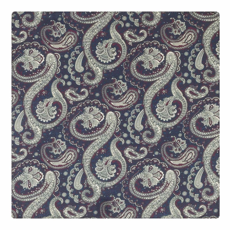 Poszetka granatowa w paisley EM (