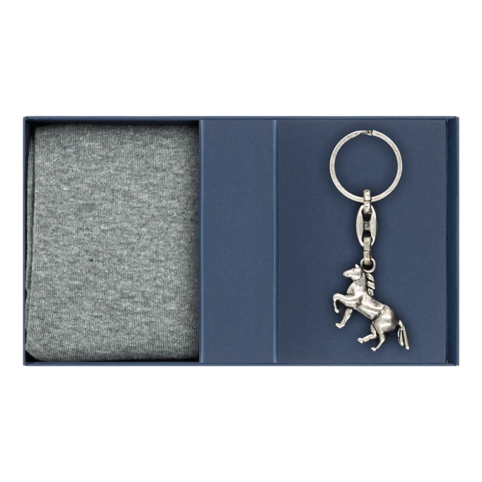 Zestaw prezentowy skarpety i brelok - koń