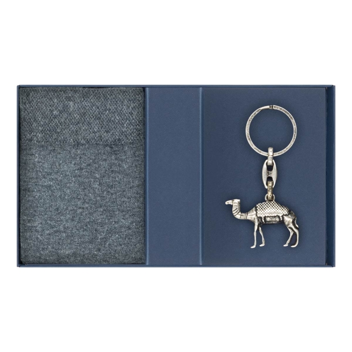 Zestaw prezentowy skarpety i brelok - wielbłąd