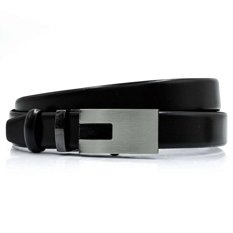 Pasek automatyczny skóra naturalna czarny