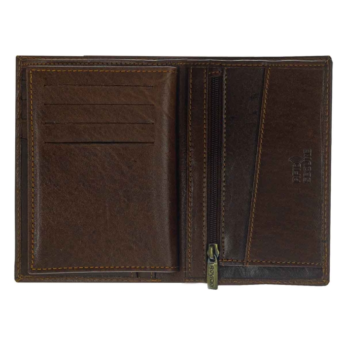 Portfel skórzany w kolorze brązowym Rovicky