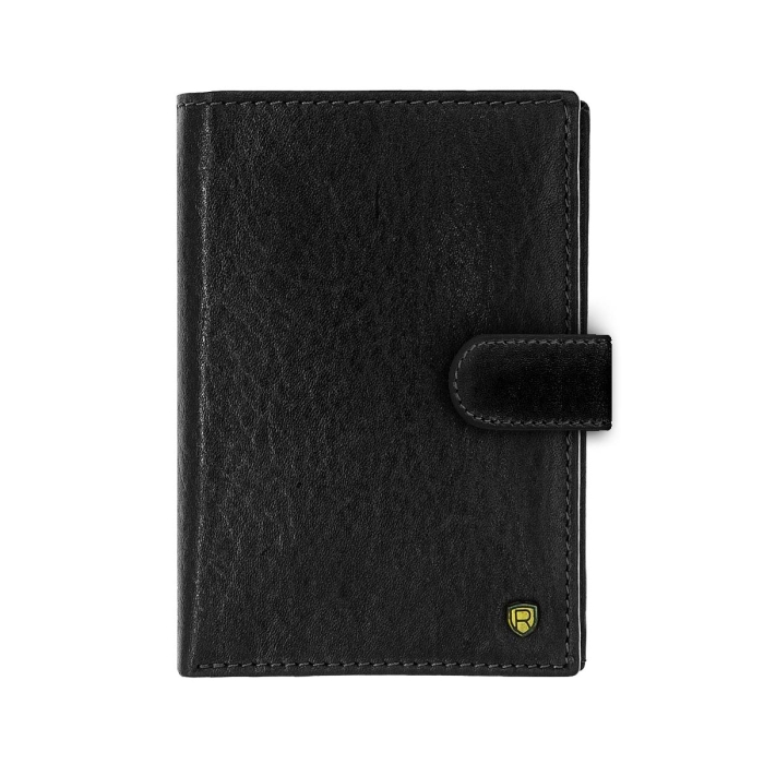 Portfel skórzany w kolorze czarnym Rovicky