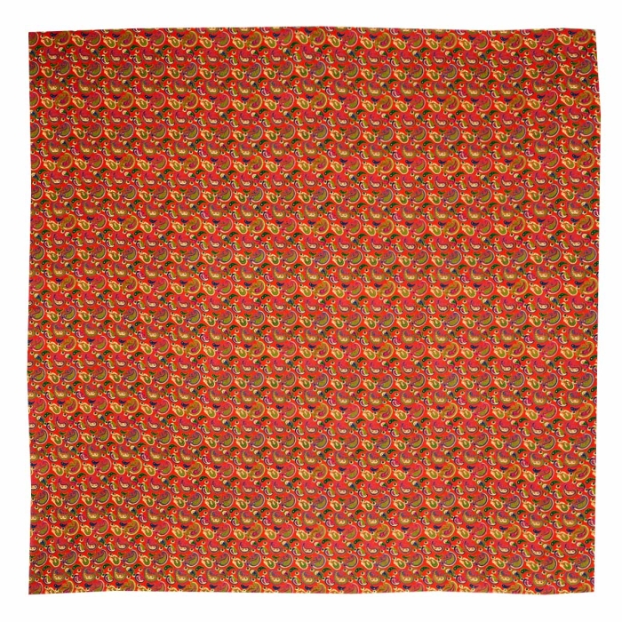 Apaszka - bandana bawełniana w paisley - czerwona