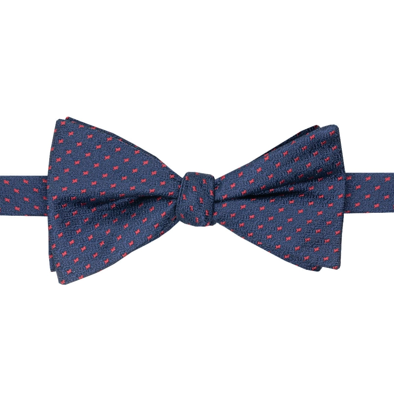 Navy blue anchor bowtie EM 16