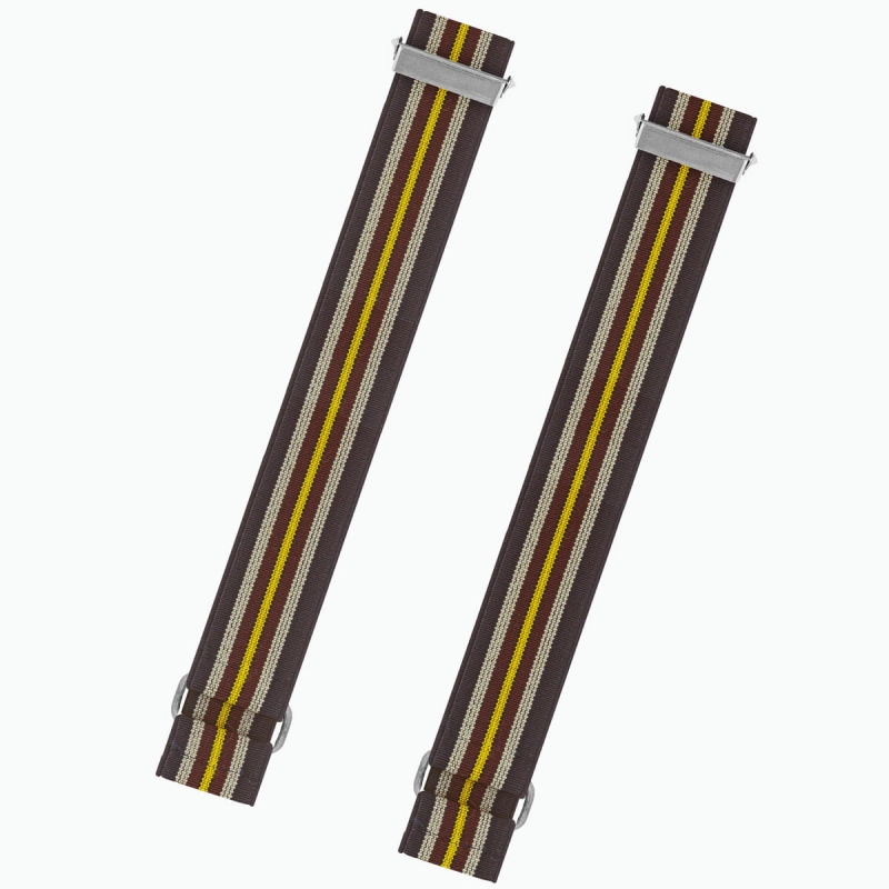 Opaska na rękaw granatowa z bordowo-żółto-beżowym paskiem