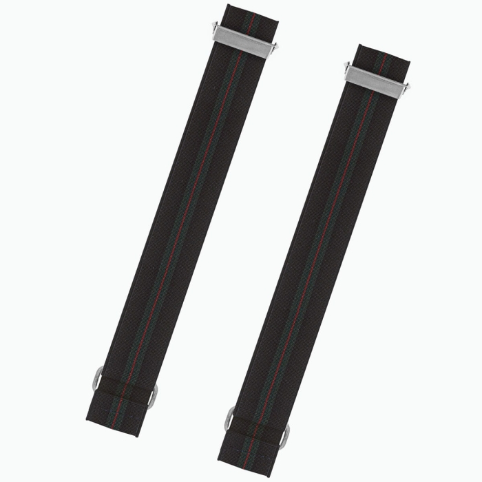 Opaska na rękaw granatowa butelkowa zieleń - zielone paski