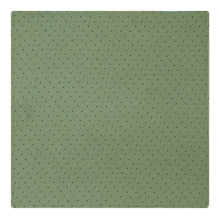 Poszetka bawełniana zielona w kropki