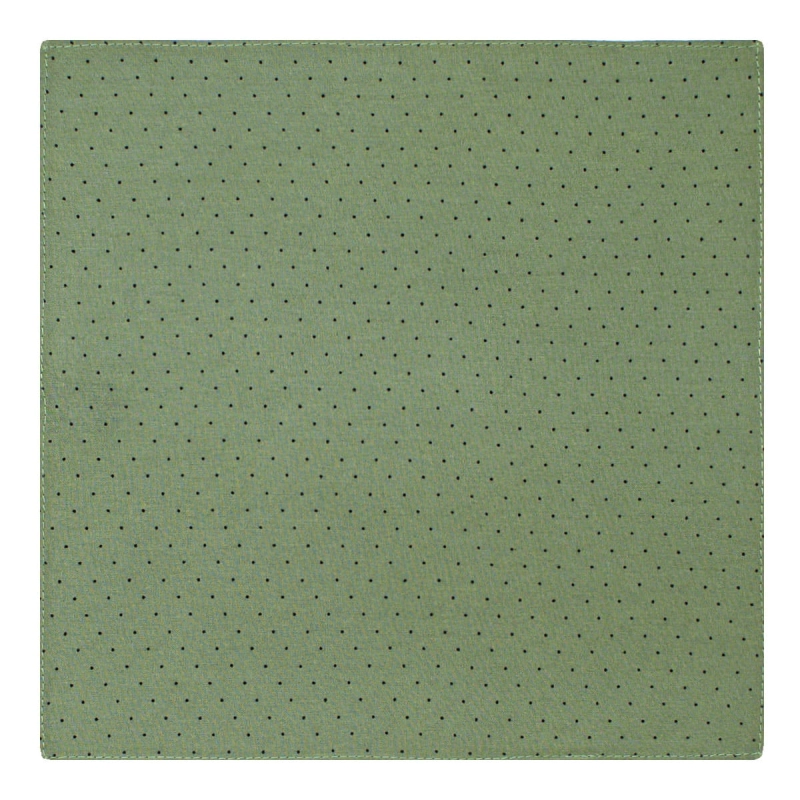 Poszetka bawełniana zielona w kropki