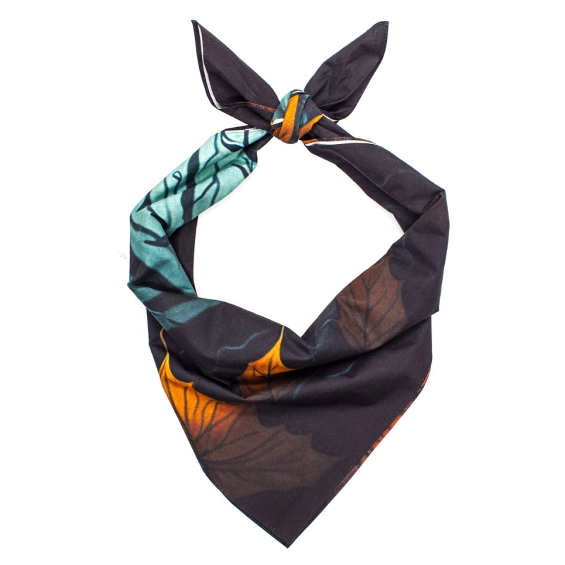 HALLOWEEN - Apaszka - bandana bawełniana - w dynie