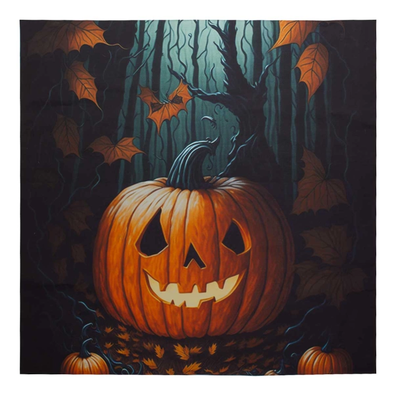 HALLOWEEN - Apaszka - bandana bawełniana - w dynie