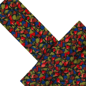 Fular bawełniany wielokolorowy we wzorki