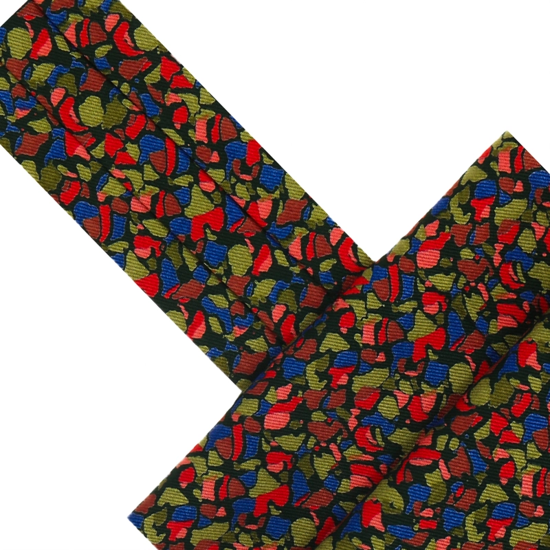 Fular bawełniany wielokolorowy we wzorki