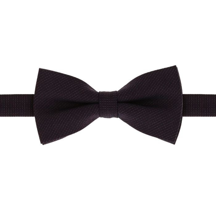 Mucha wełniana ciemnobordowa w mikrowzór