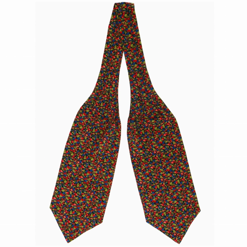 Fular bawełniany wielokolorowy we wzorki