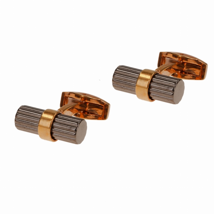 Spinki do mankietów klasyczne złote w stylu nabo