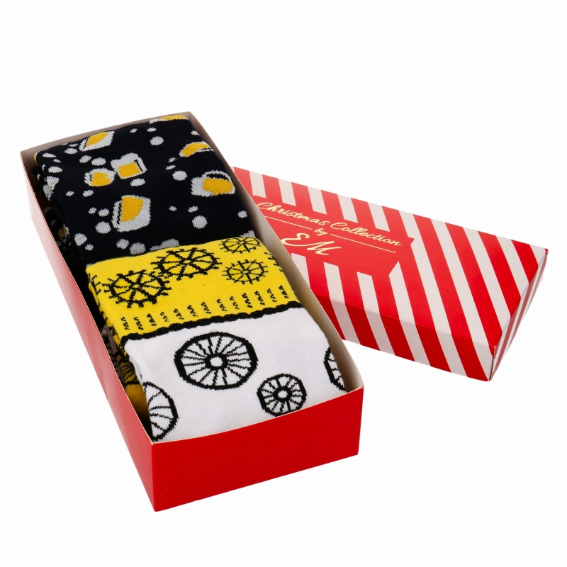 Zestaw 2 par skarpet kolorowych - rowery + piwo