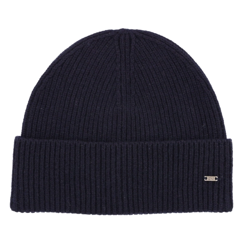 Czapka zimowa wełniana granatowa - wełna Merino / Merino wool