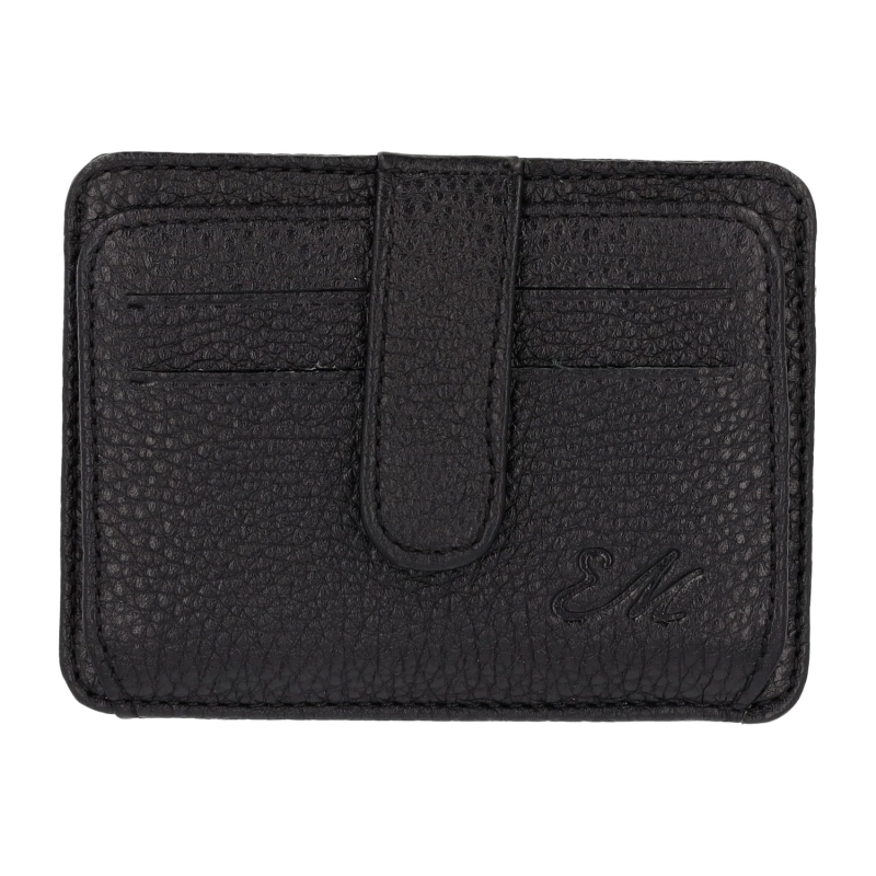 Etui skórzane w kolorze czarnym card holder / wizytownik