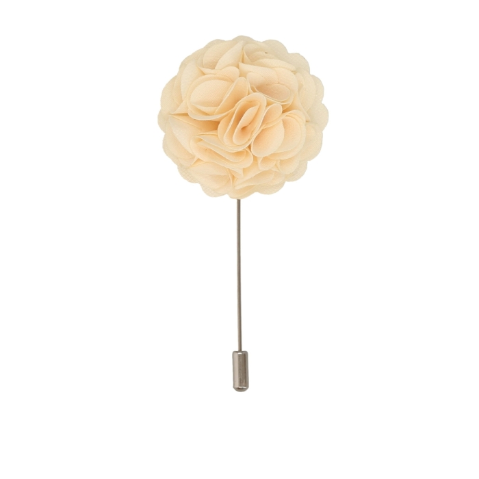 Szpilka do butonierki kwiat / róża ecru