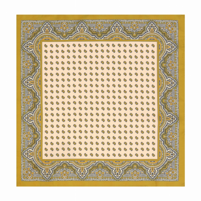 Poszetka klasyczna kolorowa -złota w ciekawe wzory