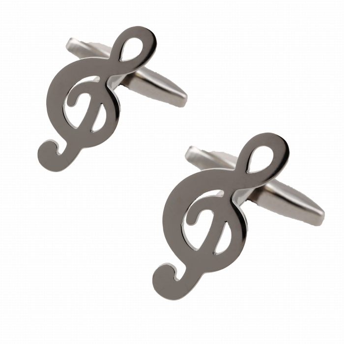 Spinki do mankietów tematyczne klucz wiolinowy