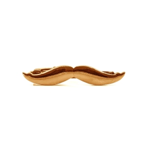 Spinka do krawata złota wąs mustache