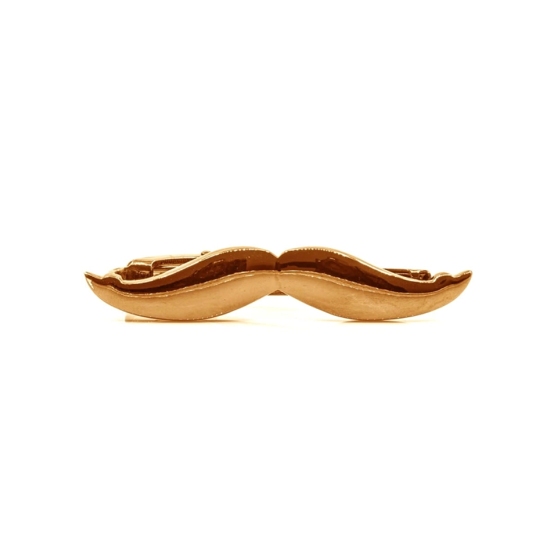 Spinka do krawata złota wąs mustache