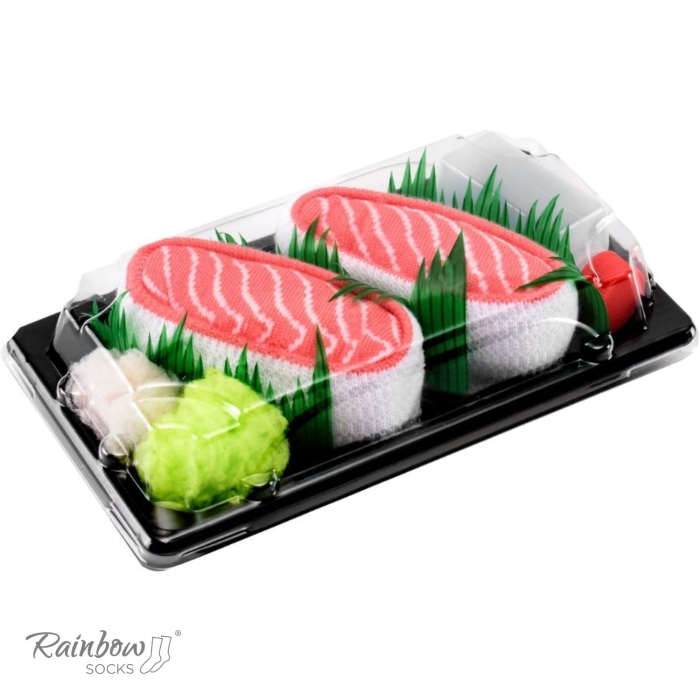 Zestaw prezentowy ze skarpetkami: skarpetki sushi - japońskie jedzenie