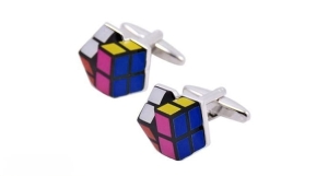 Spinki do mankietów tematyczne kostka rubika