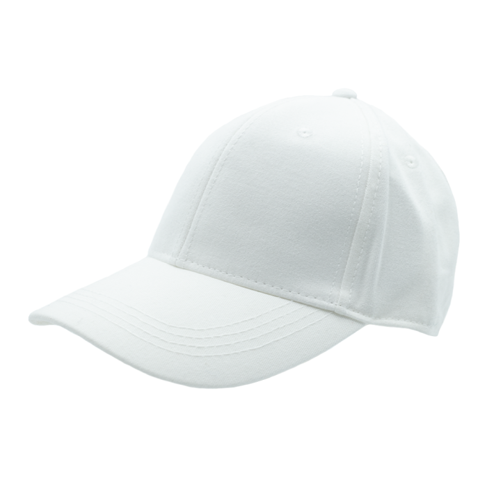 Czapka z daszkiem lniania - bejsbolówka - biała