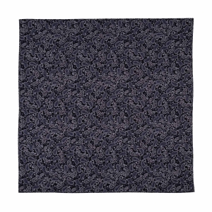 Zestaw prezentowy dla mężczyzny w kolorze granatowo-szarym: mucha + poszetka zapakowane w pudełko