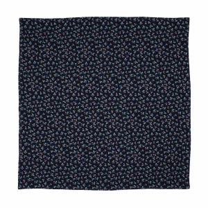 Zestaw prezentowy dla mężczyzny w kolorze granatowym we wzorki / czereśnie : mucha + poszetka zapakowane w pudełko