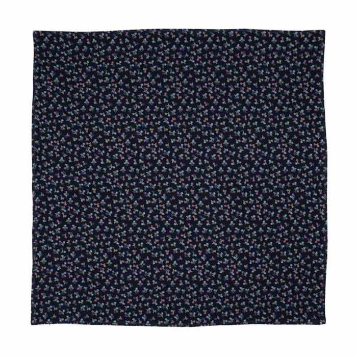 Poszetka bawełniana granatowa we wzorki / czereśnie