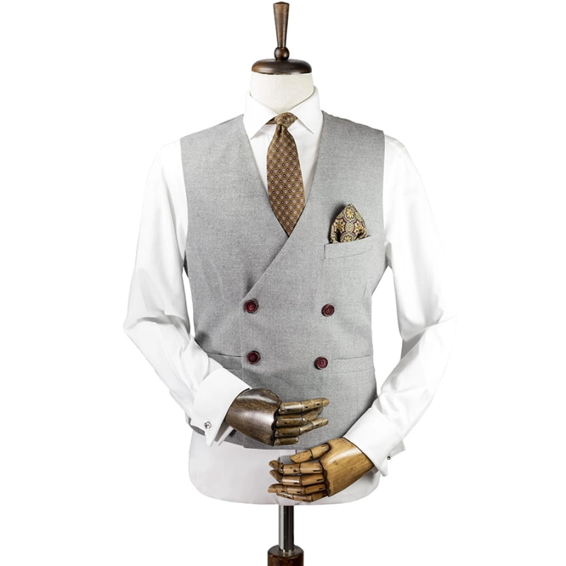 NEW SAMPLE 2024 Tailor-made vest - Double-breasted