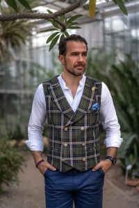 NEW SAMPLE 2024 Tailor-made waistcoat - Double-breasted with lapels