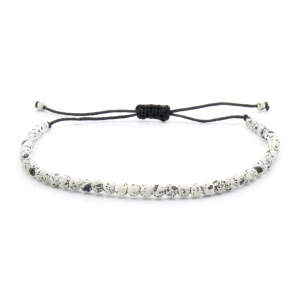 Bransoletka szara - koraliki z możliwościąBransoletka biała - koraliki z możliwością regulacji - kamienie naturalne agat regulacji - kamienie naturalne agat