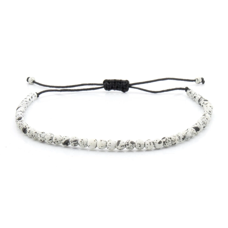 Bransoletka szara - koraliki z możliwościąBransoletka biała - koraliki z możliwością regulacji - kamienie naturalne agat regulacji - kamienie naturalne agat