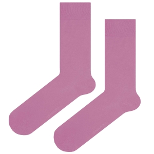 Skarpety garniturowe pudrowy róż - bawełna merceryzowana PREMIUM COLLECTION La Pescara socks