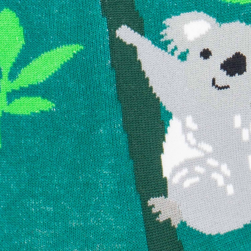 Skarpety kolorowe - ciemna zieleń szmaragdowa - koala