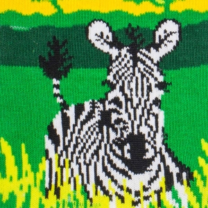 Skarpety kolorowe - czarno-białe - zebra