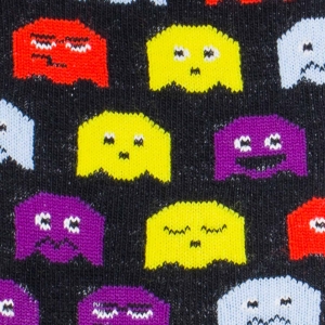 Skarpety kolorowe - czarne - Pac-man
