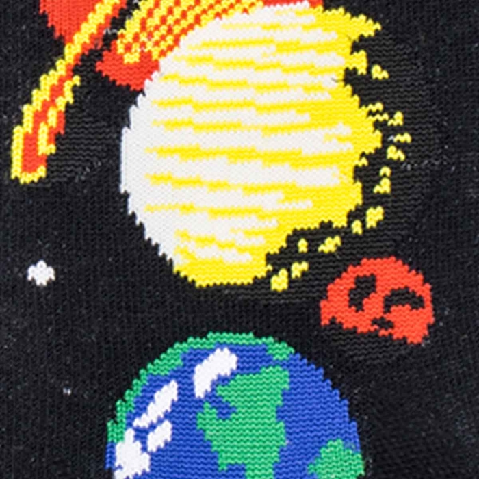 Skarpety kolorowe - czarne - układ planetarny