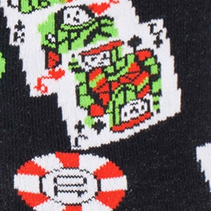 Skarpety kolorowe - czarne - pokerowa rozgrywka
