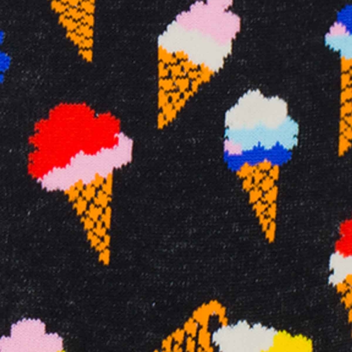 Skarpety kolorowe - czarne w lody