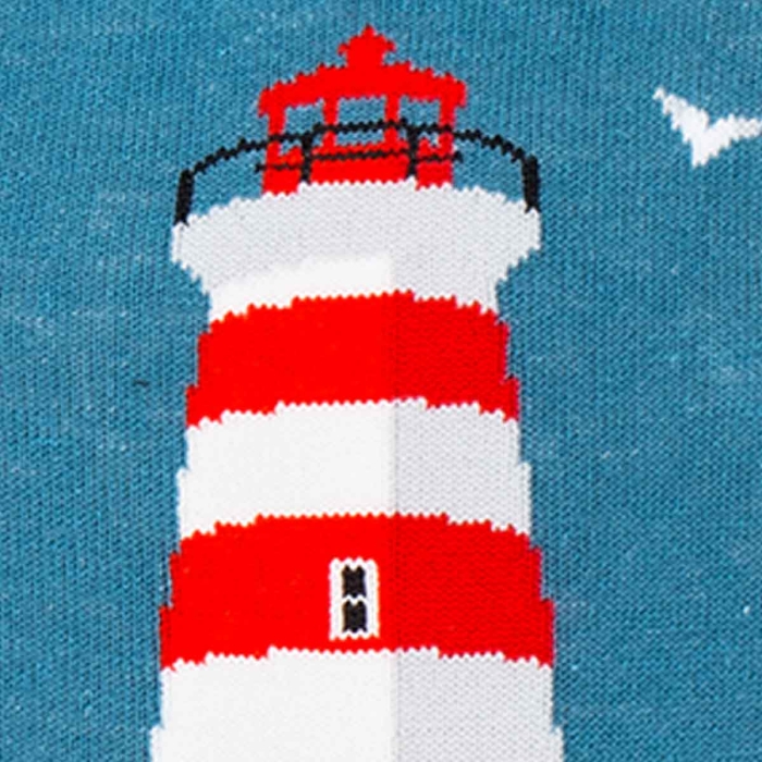 Skarpety kolorowe - czarrno-niebieskie - latarnie / żeglarskie