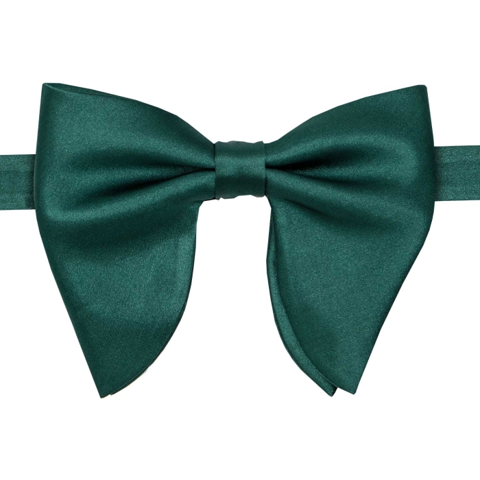 Mucha klasyczna jedwabna szmaragdowa zieleń z dłuższymi skrzydełkami - płaczący motyl EM