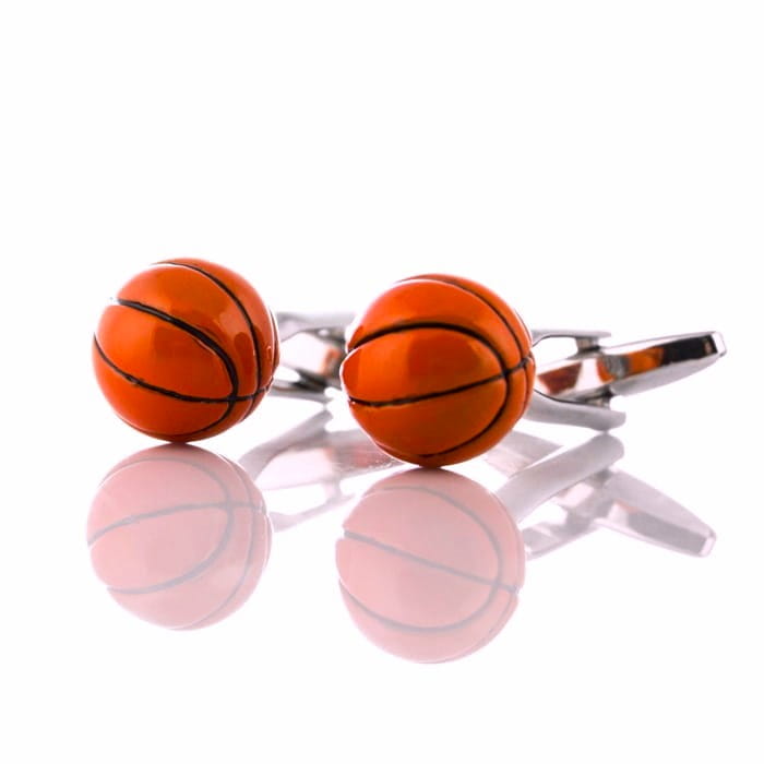 Spinki tematyczne do mankietów piłki koszykówka EM 7