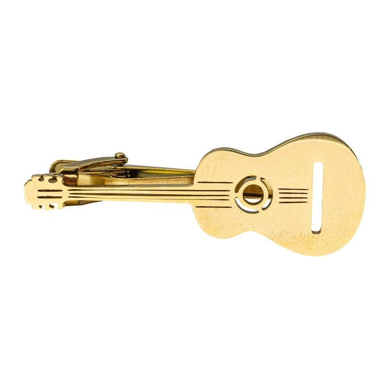 Spinka do krawata złota gitara klasyczna 5,5cm