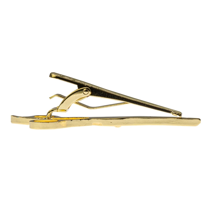 Spinka do krawata złota nożyczki / fryzjerskie 6cm